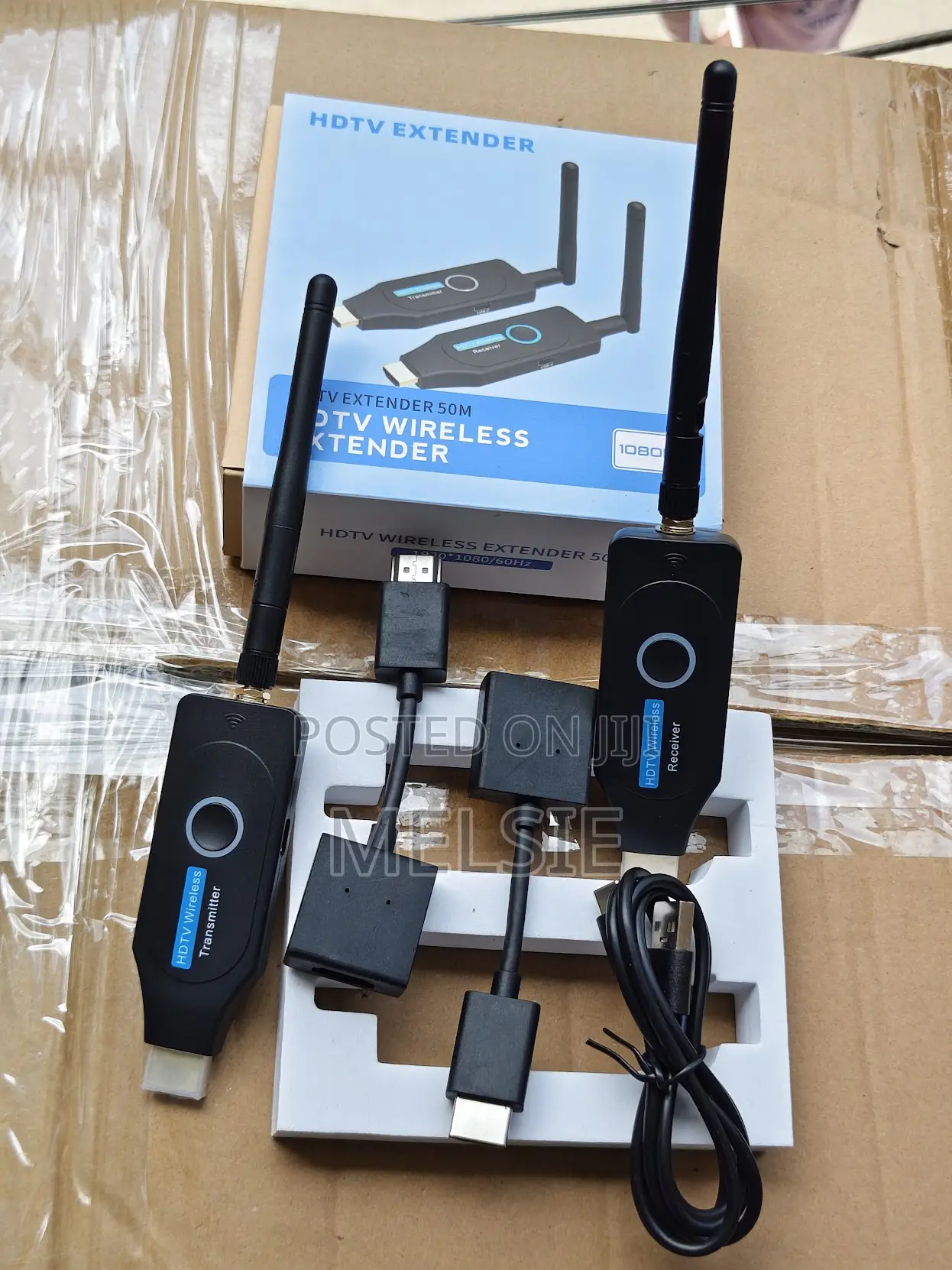 50m Wireless Hdmi Extender Full Hd 1080p Plug and Play