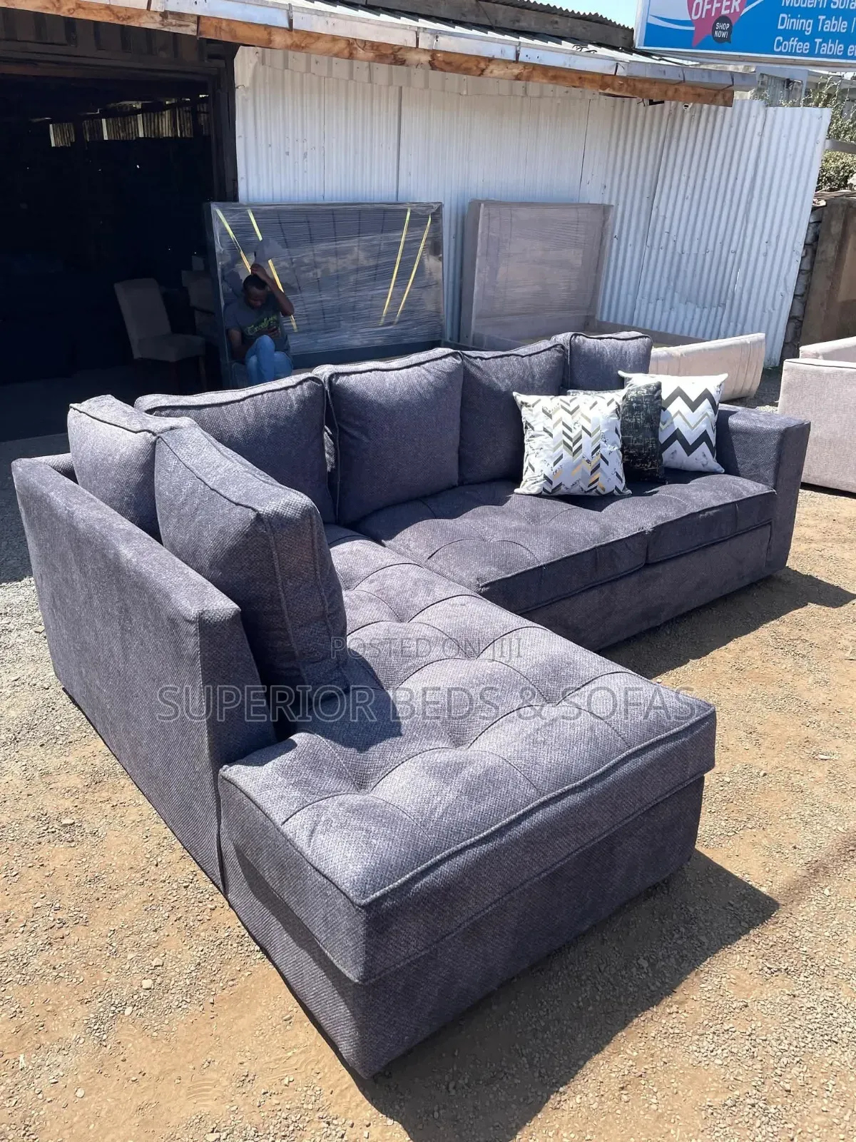 Modern L-Shape Sofa 6 Seater