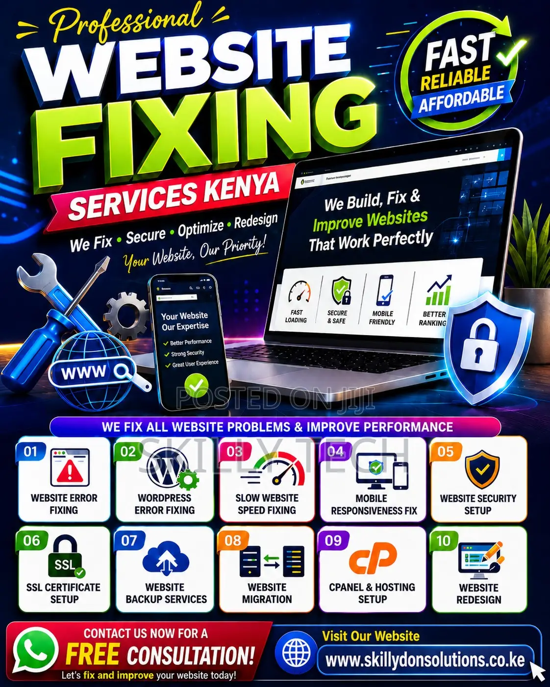 Website Fixing, Redesign Support Services