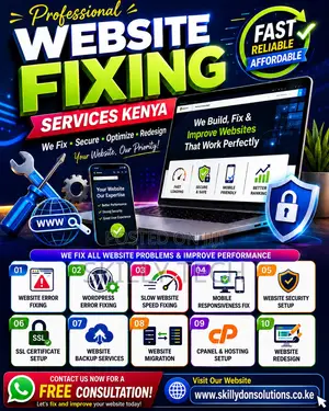 Website Fixing, Redesign Support Services