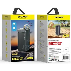 50,000mah Power Bank 22.5w Fast Charging Pd Support Multi-Port Led Dis