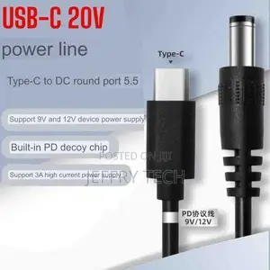 Dc Power Cable 12v Power Type-C Adapter Fast Bo0st