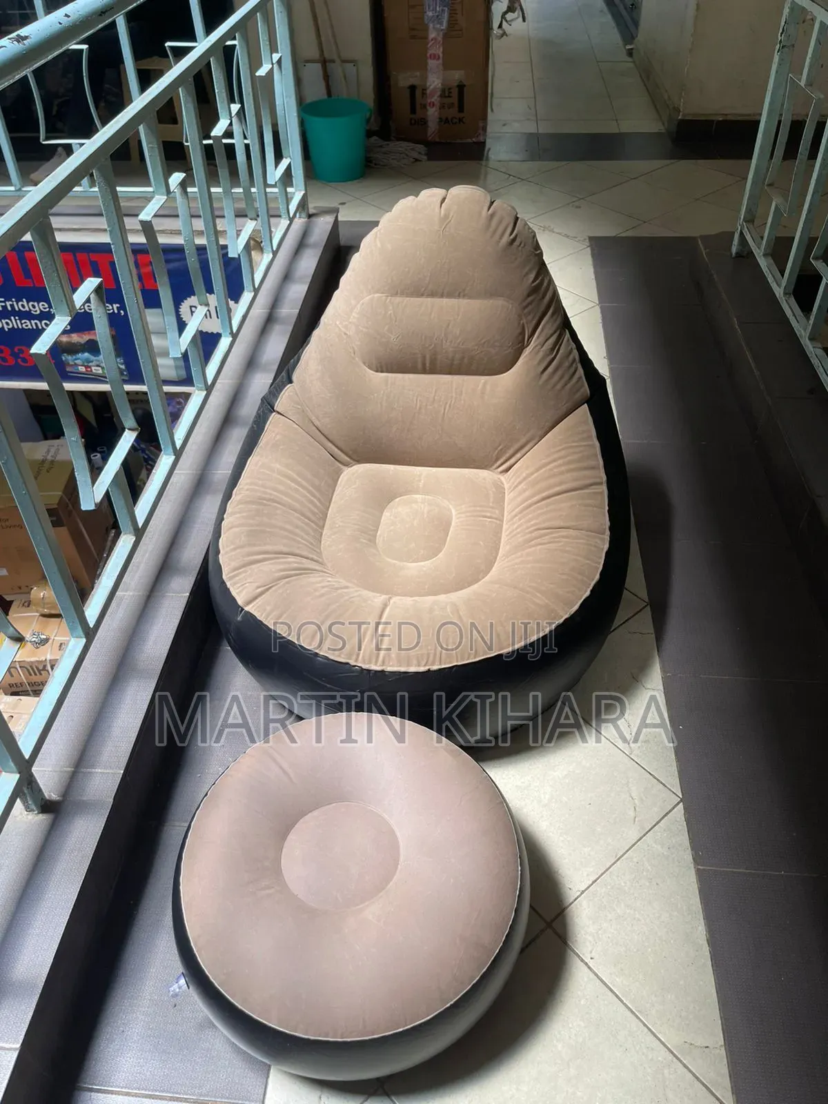 Inflatable Seat With Foot Rest