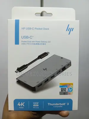 This Is an Hp Usb-C Pocket Dock (8-in-1) Model 55f47p3
