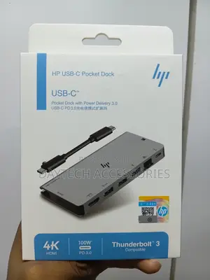 This Is an Hp Usb-C Pocket Dock (8-in-1) Model 55f47p3