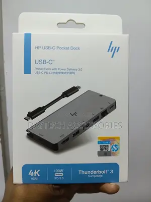8-in-1 Hp Docking Station Hi Speed Usb-C Pocket Dock.