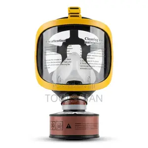 Full Face Silicone Gas Mask-chemical & Dust Respirator. Reusable Ppe