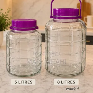 Glass Storage Container Available Different Capacities:5litre8litre