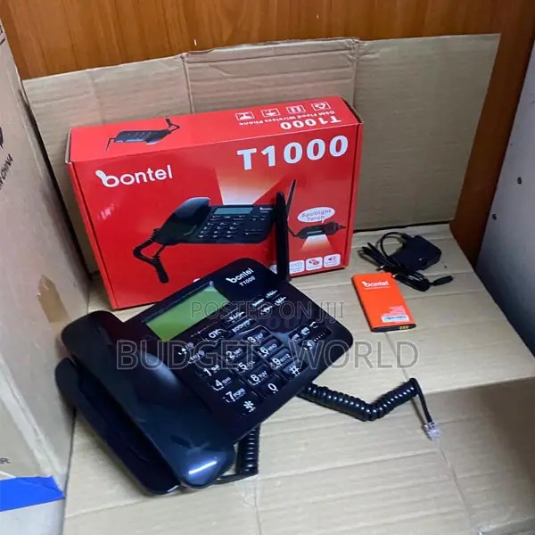 Bontel T1000 GSM Network Phone – Dual Sim Desktop Calling Device