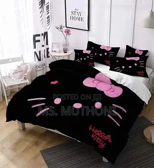 3 in 1 Girls Hello Kitty Duvet Cover Set.*