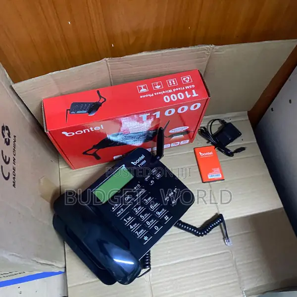 . Bontel T1000 GSM Wireless Desk Phone – Dual Sim Network Support