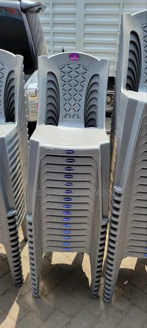 Grey Kenpoly Armless Plastic Chairs