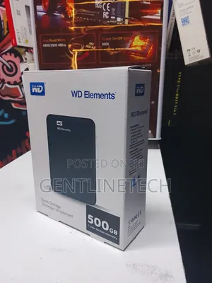 500gb Wd Elements External Hard Drive – Fast Data Backup