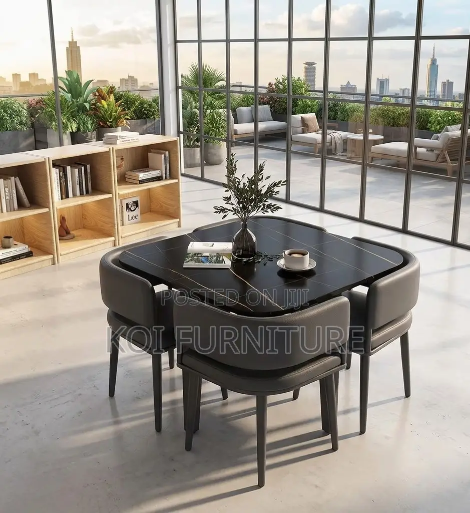 Dining Set : Modern 4-Seater Dining Set