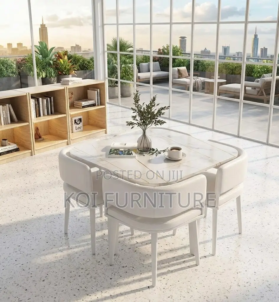 Dining Set : Modern 4-Seater Dining Set