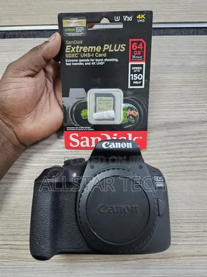 Canon 1300d Body + 64gb Card + Battery and Strap.