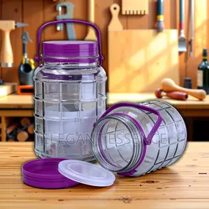 5l Homebrew Beer and Wine Making Glass Fermenter With Screw Lid