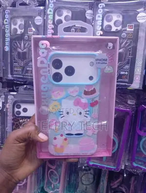 iPhone 14 Pro Max Checkered Pattern, Hello Kitty Character Cover