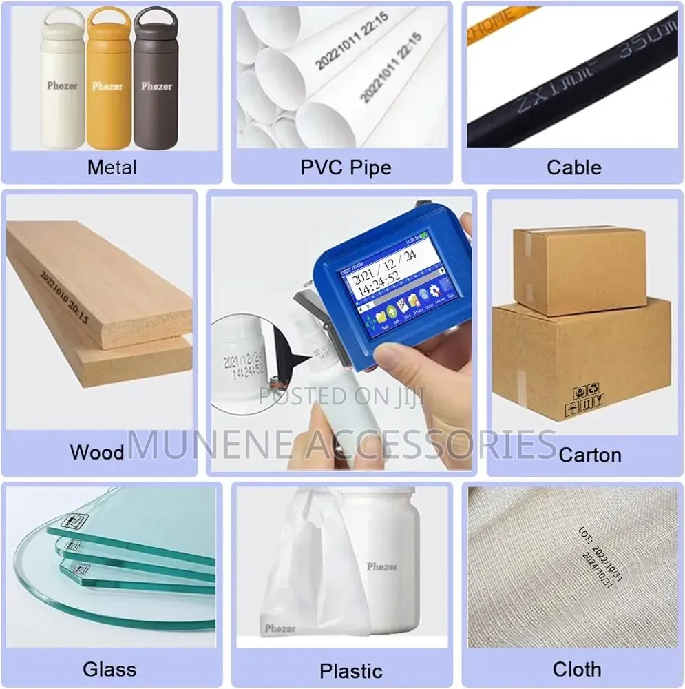 Mini Handheld Inkjet Printer Printer Production Date Qr Code 12.7mm,