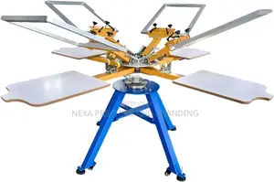 4 Colours 4 Stations Screen Printing Machine