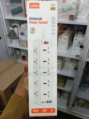 Ldnio Sc10610c Extension Strip With 10 Outlet 3-Pd 3-Usb Charging Port