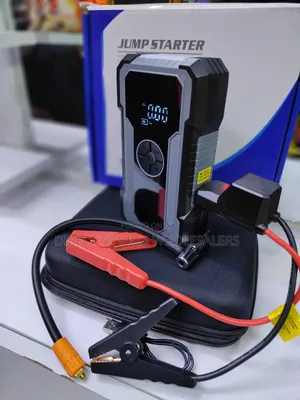 Powerful 4-in-1 Car Jump Starter With Air Compressor Power Bank