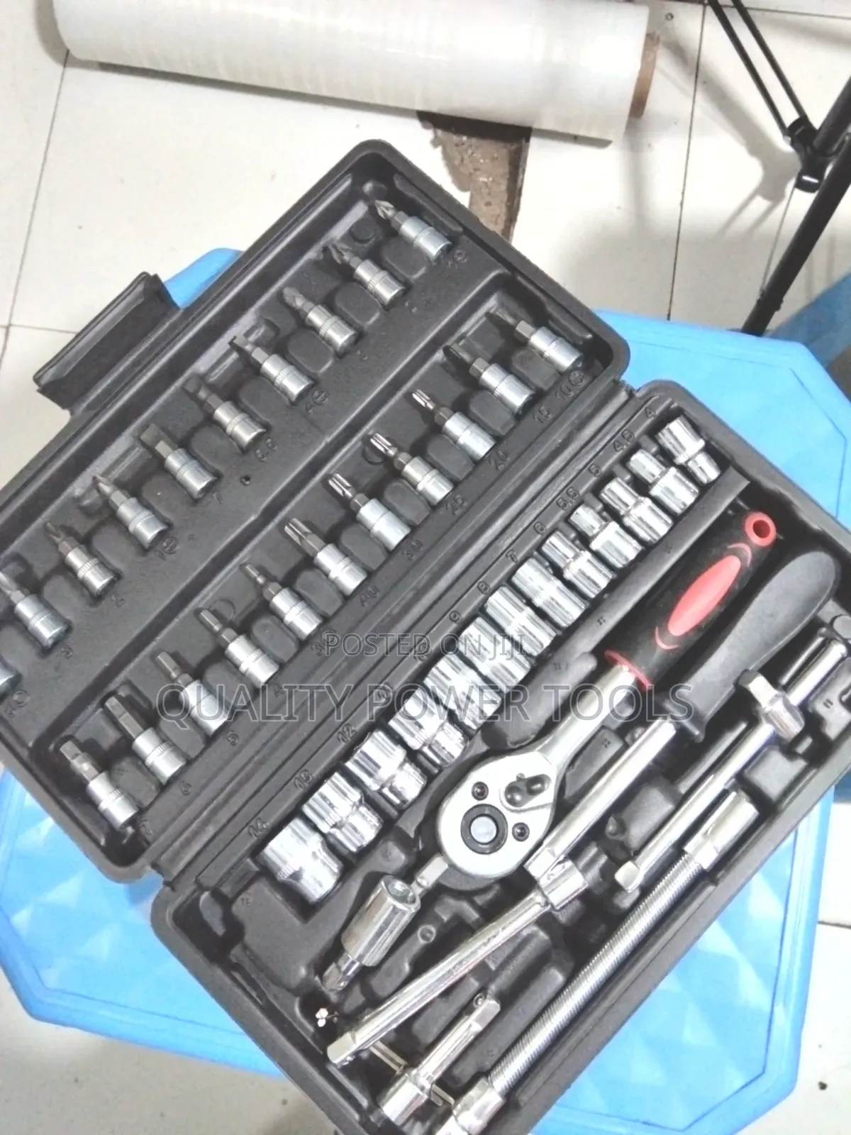 46-Pieces Comprehensive Solution Portable 1/4 Inch Drive Chrome