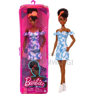 Barbie Fashionistas Doll - Black Hair, Dress, Bandana