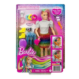 Barbie Leopard Rainbow Hair Feature Doll