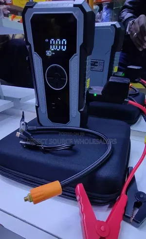 Professional 12v/24 Car Jump Starter With LCD Display and Air Inflator