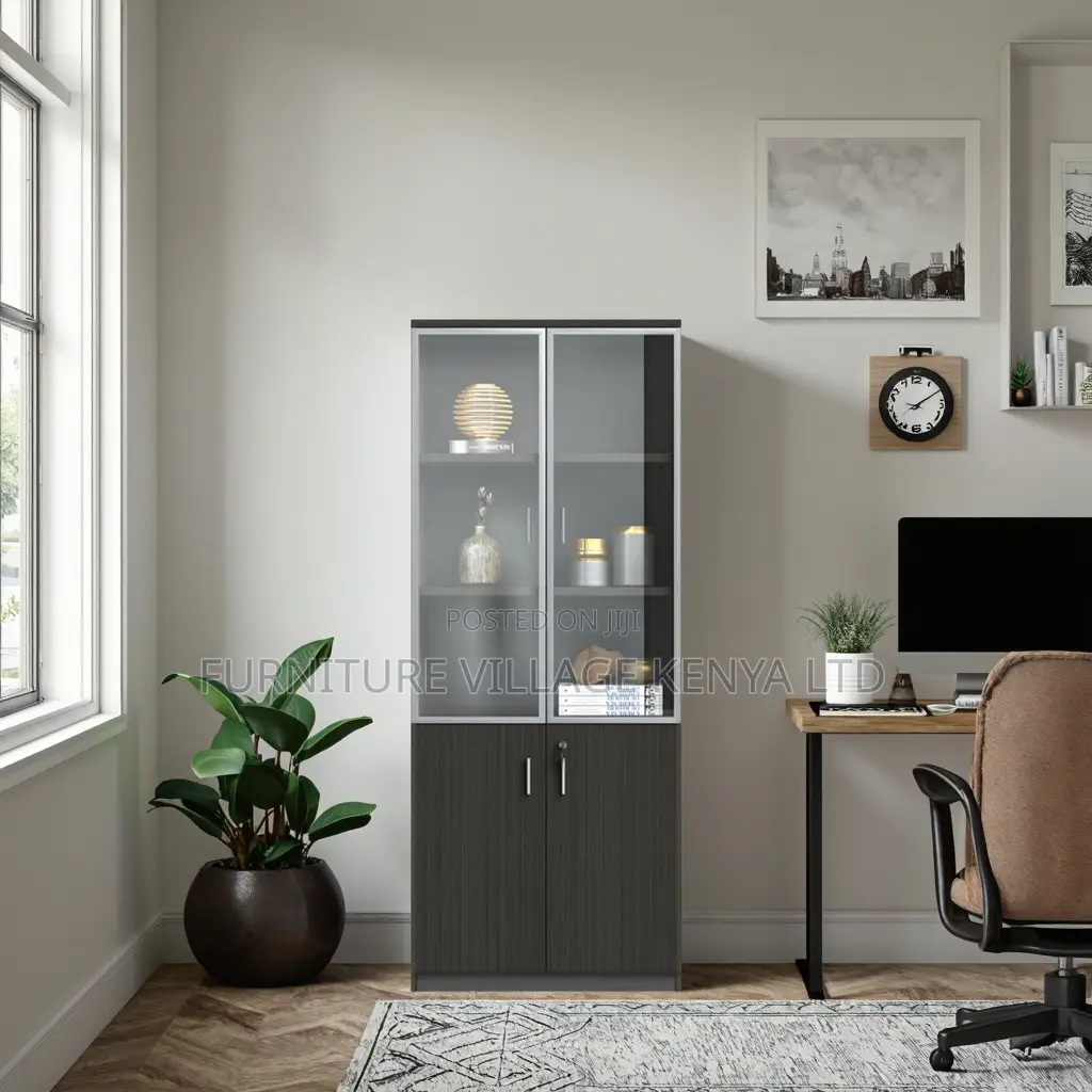 Executive Wooden Office Cupboard