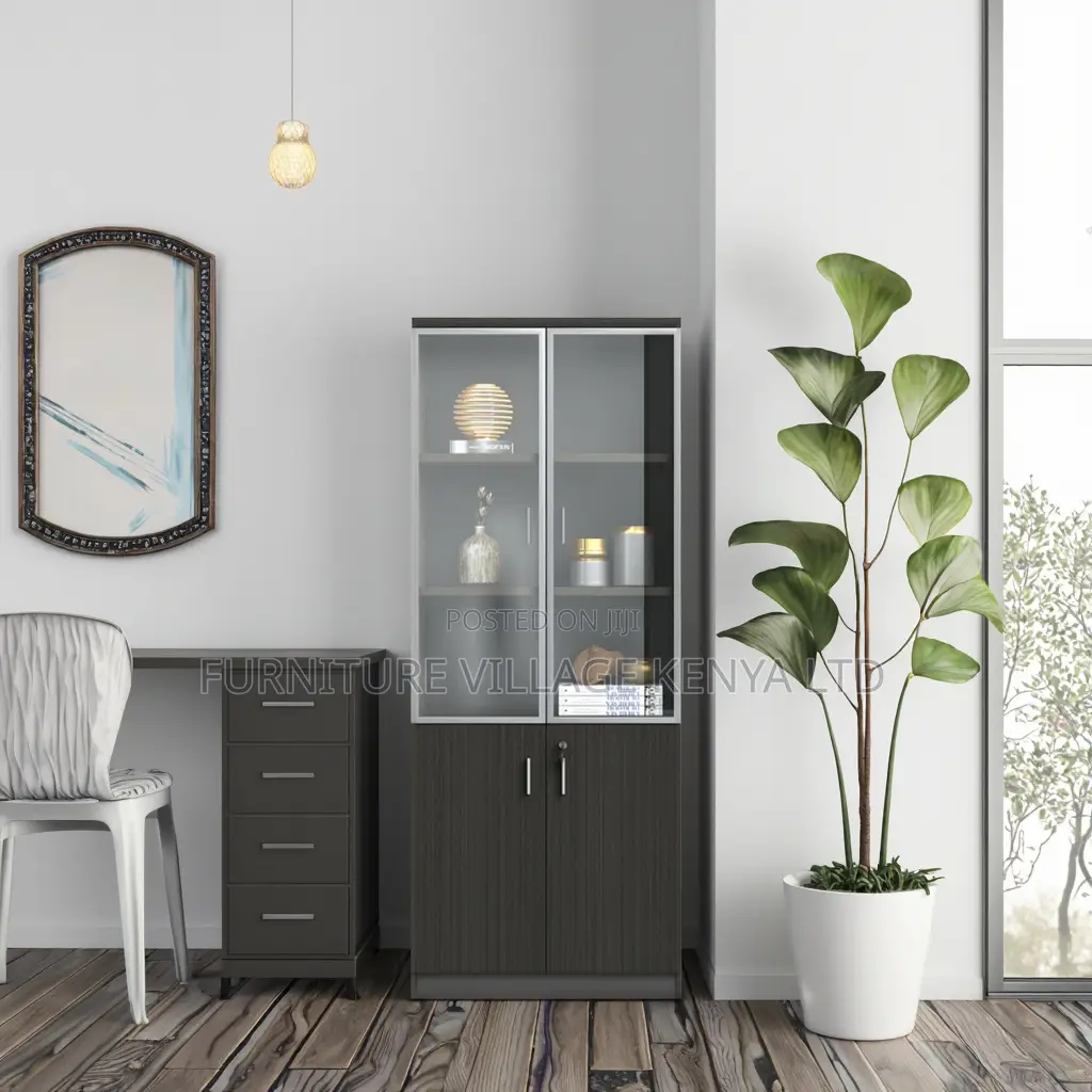 Executive Wooden Office Cupboard