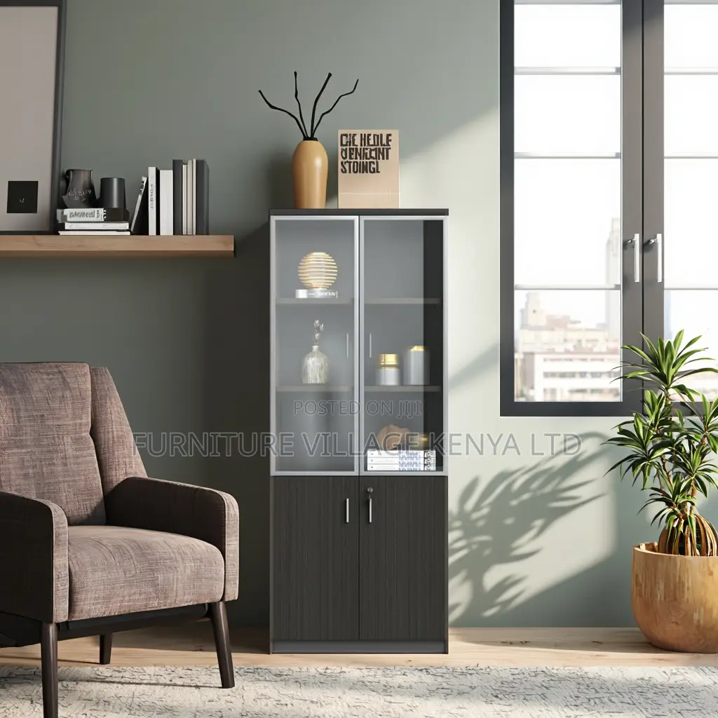 Executive Wooden Office Cupboard