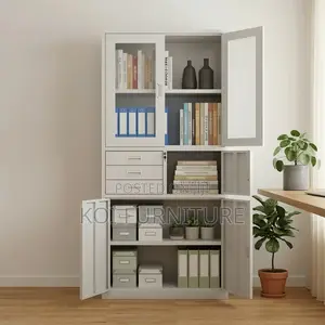 Office Cabinet; Steel Cabinet With Two Doors and Inside Safe