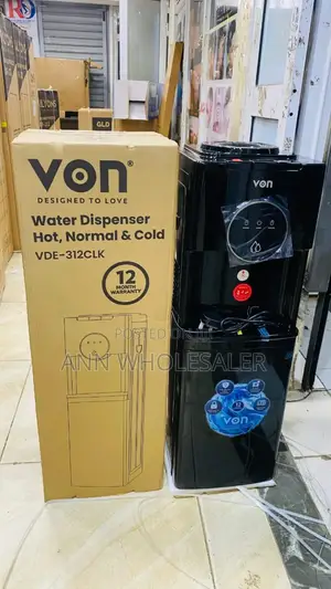 Von Hot,Normal and Cold Dispenser Vde-312clk Top Load