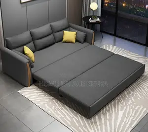 Sofa Bed: Expandable Fabric Upholstered Sofa Bed Armchair