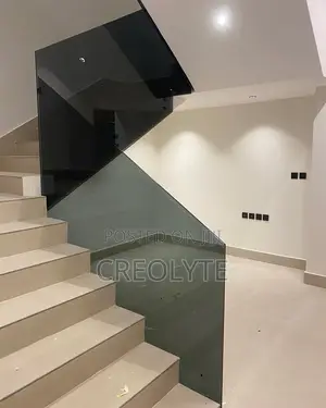 Frameless Tinted Glass Balustrade | Channel Mount | Staircase Railing