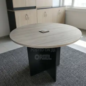 Office Boardroom Table : 1.2m Round Meeting Table