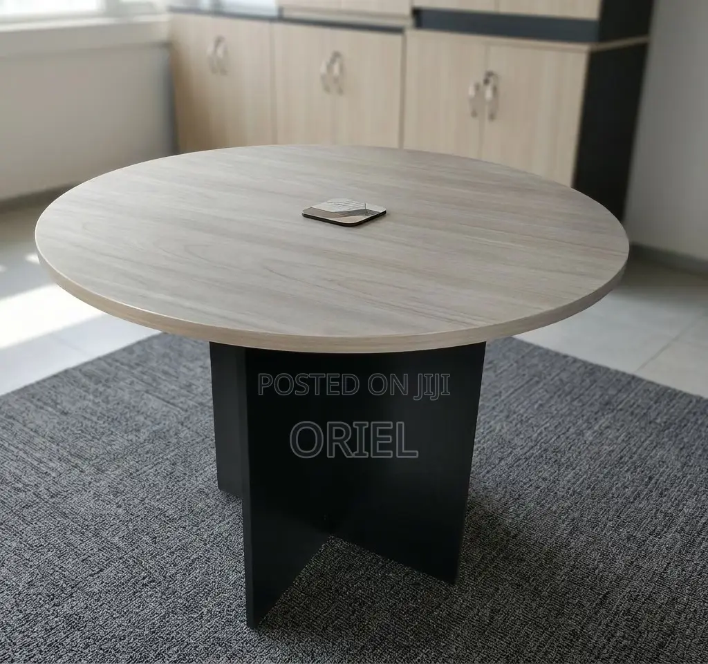 Office Boardroom Table : 1.2m Round Meeting Table