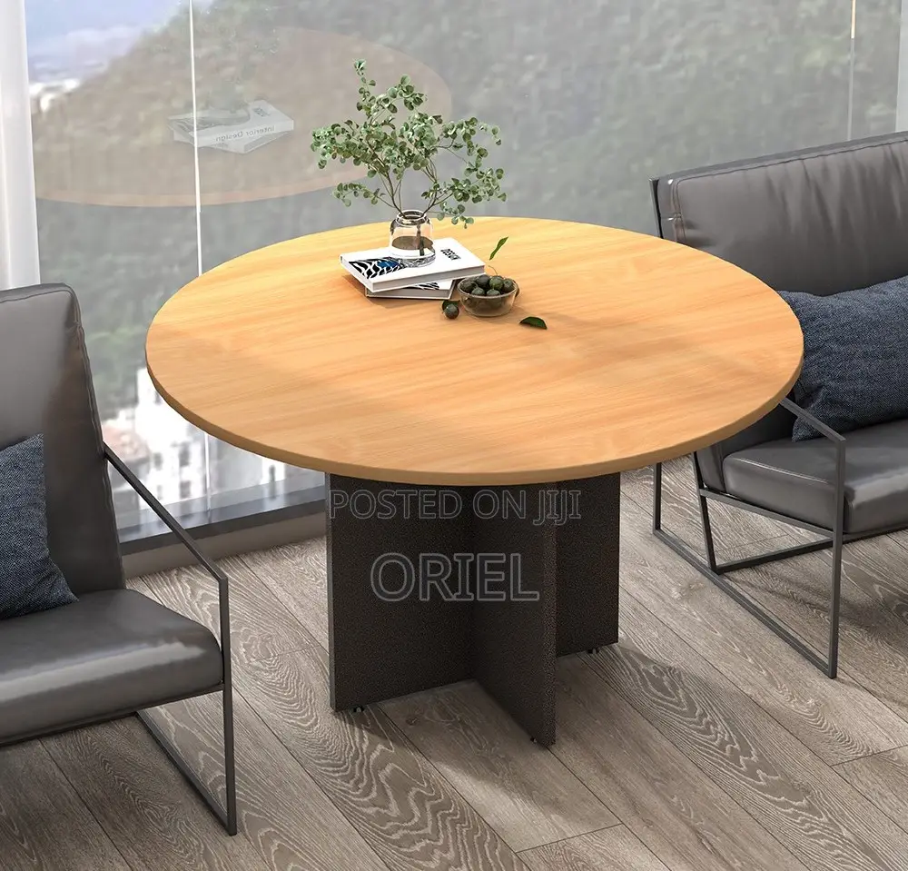 Office Boardroom Table : 1.2m Round Meeting Table