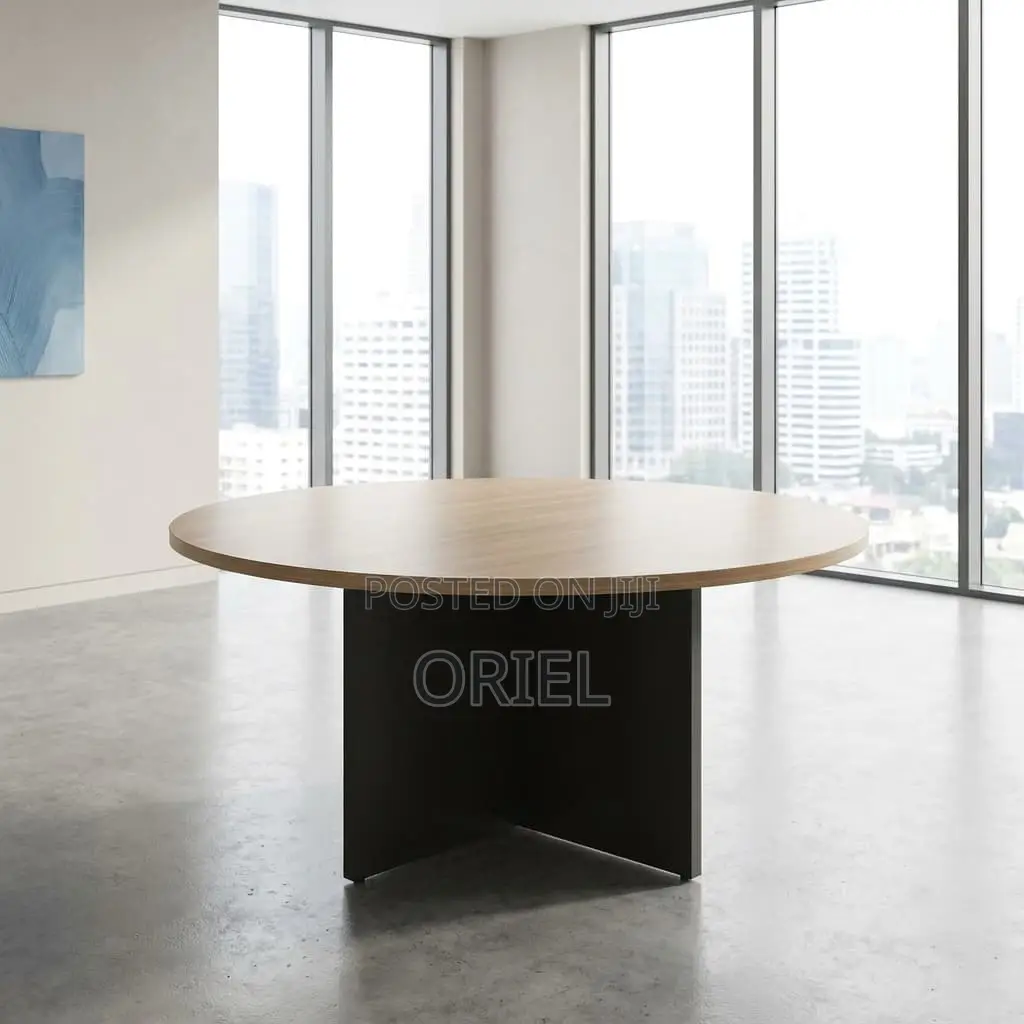 Office Boardroom Table : 1.2m Round Meeting Table