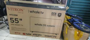 Vitron 55inch Htc55w Whale Os Smart Tv, Youtube, Netflix,Prime Tv
