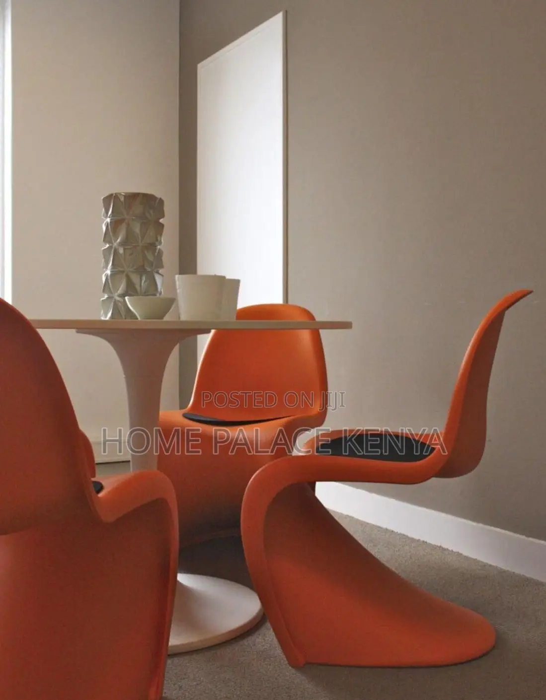 Panton Chair: Multipurpose Stackable Plastic Stool for Home or Office