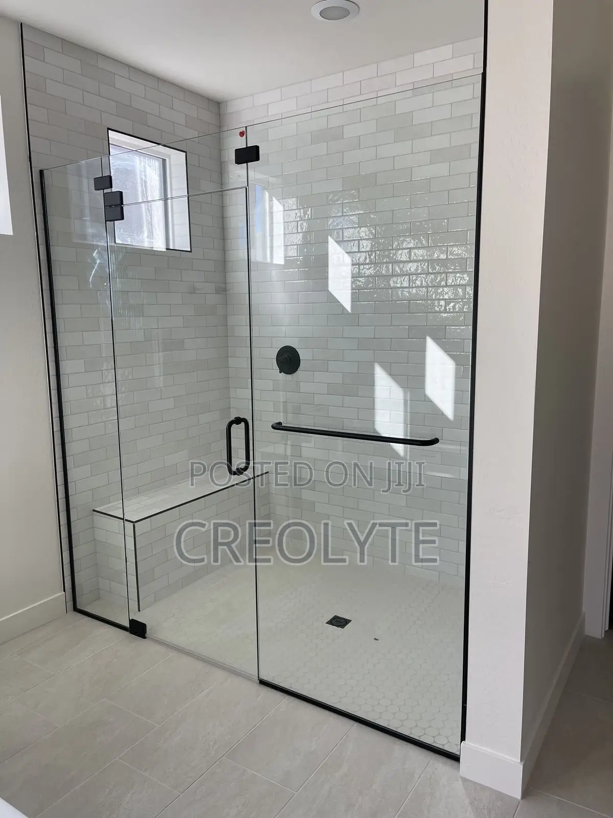 Frameless Glass Shower Enclosure | Chrome Hinges Handle | Custom