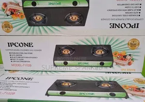 Ipcone Stainless Steel Double Burner Gas Cooker.