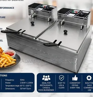 Premier 12l Double Deep Fryer – Built for High-Volume Frying