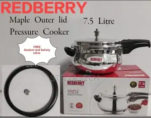 8.5ltrs Redberry Premium Range Aluminium Pressure Cooker