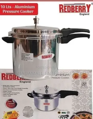 Redberry Premium Range 10l Aluminium Pressure Cooker