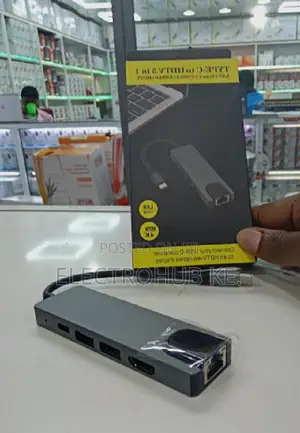 5 in 1 Usb C Docking Hub Hdmi Ethernet Adapter