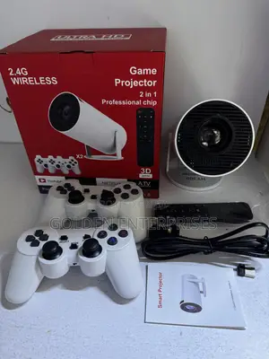 2 in 1 Wireless Game Projector – 3d Gaming + Smart Streaming